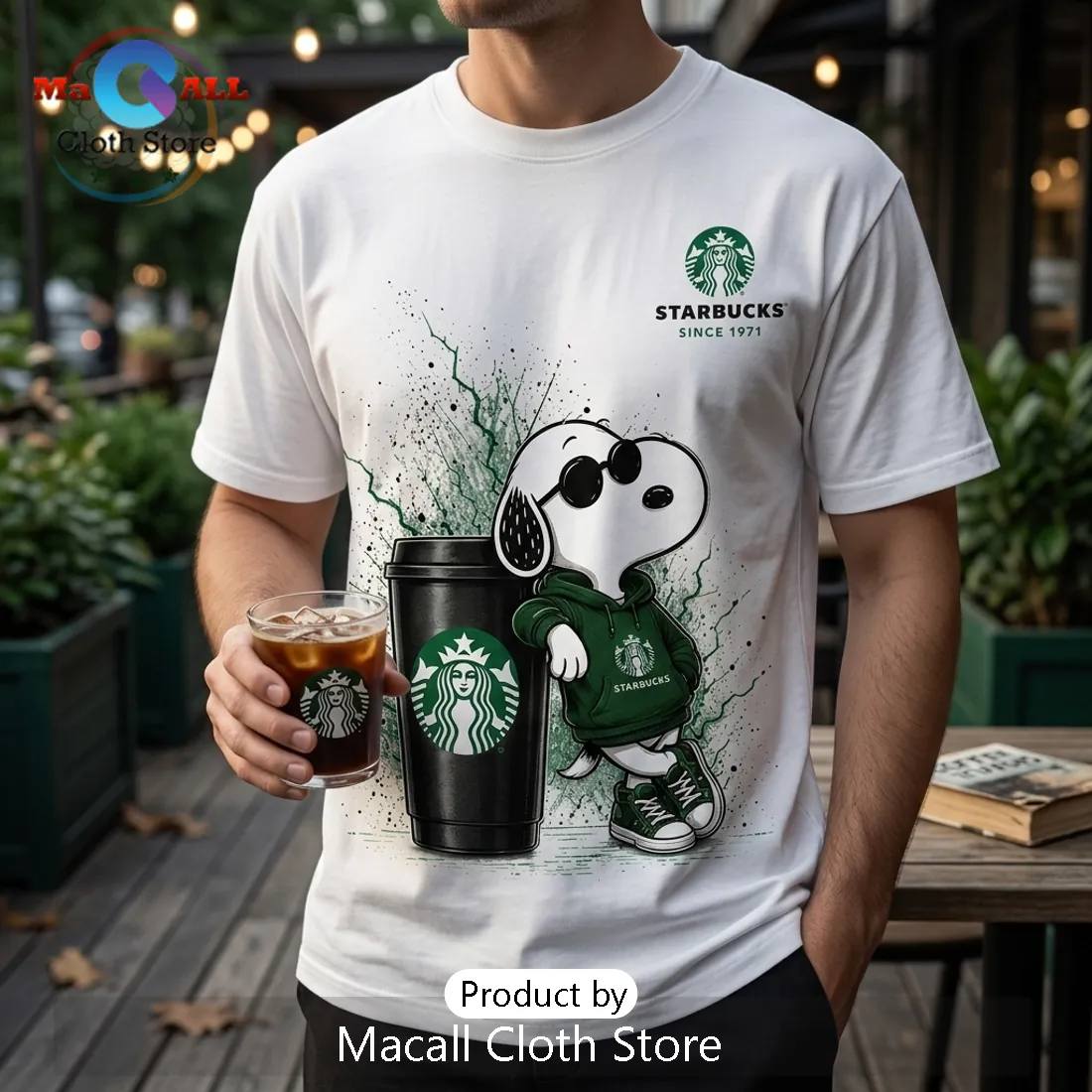 Starbucks x Snoopy 55th Anniversary White T-Shirt Starbucks x Snoopy 55th Anniversary White T-Shirt