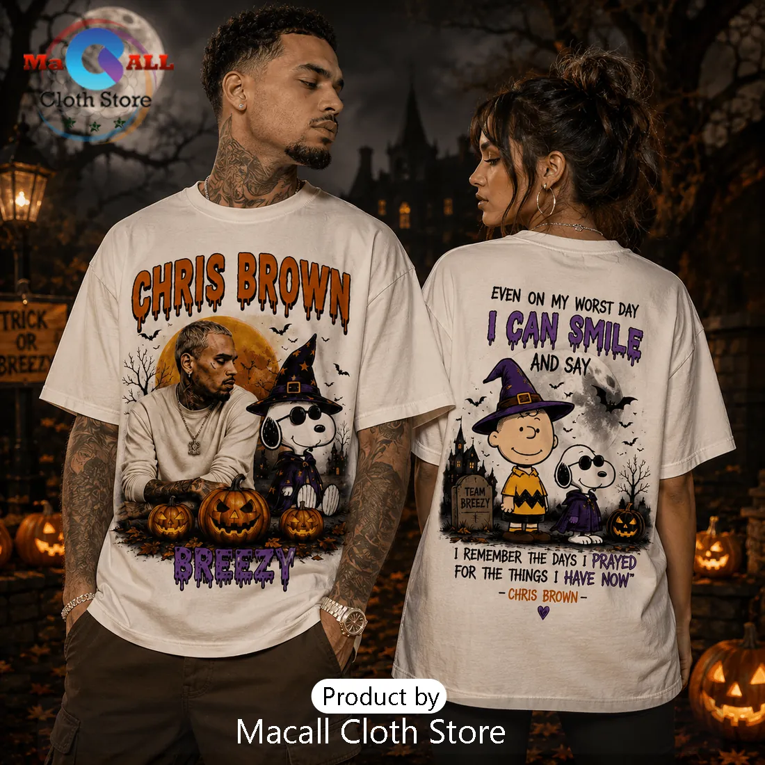 Chris Brown Snoopy Halloween 2026 T-Shirt Chris Brown Snoopy Halloween 2026 T-Shirt