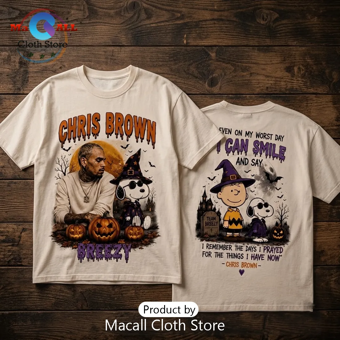 Chris Brown Snoopy Halloween 2026 T-Shirt Chris Brown Snoopy Halloween 2026 T-Shirt