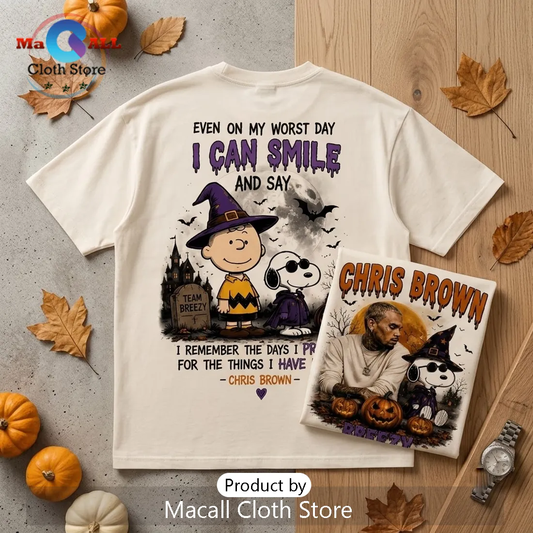 Chris Brown Snoopy Halloween 2026 T-Shirt Chris Brown Snoopy Halloween 2026 T-Shirt
