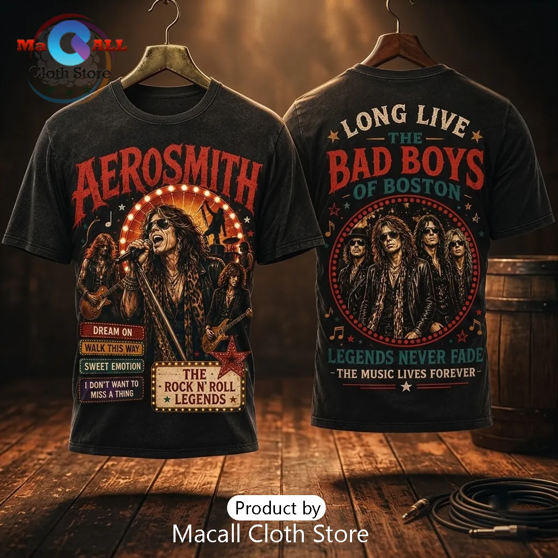 Aerosmith Bad Boys of Boston Concert T-Shirt Aerosmith Bad Boys of Boston Concert T-Shirt