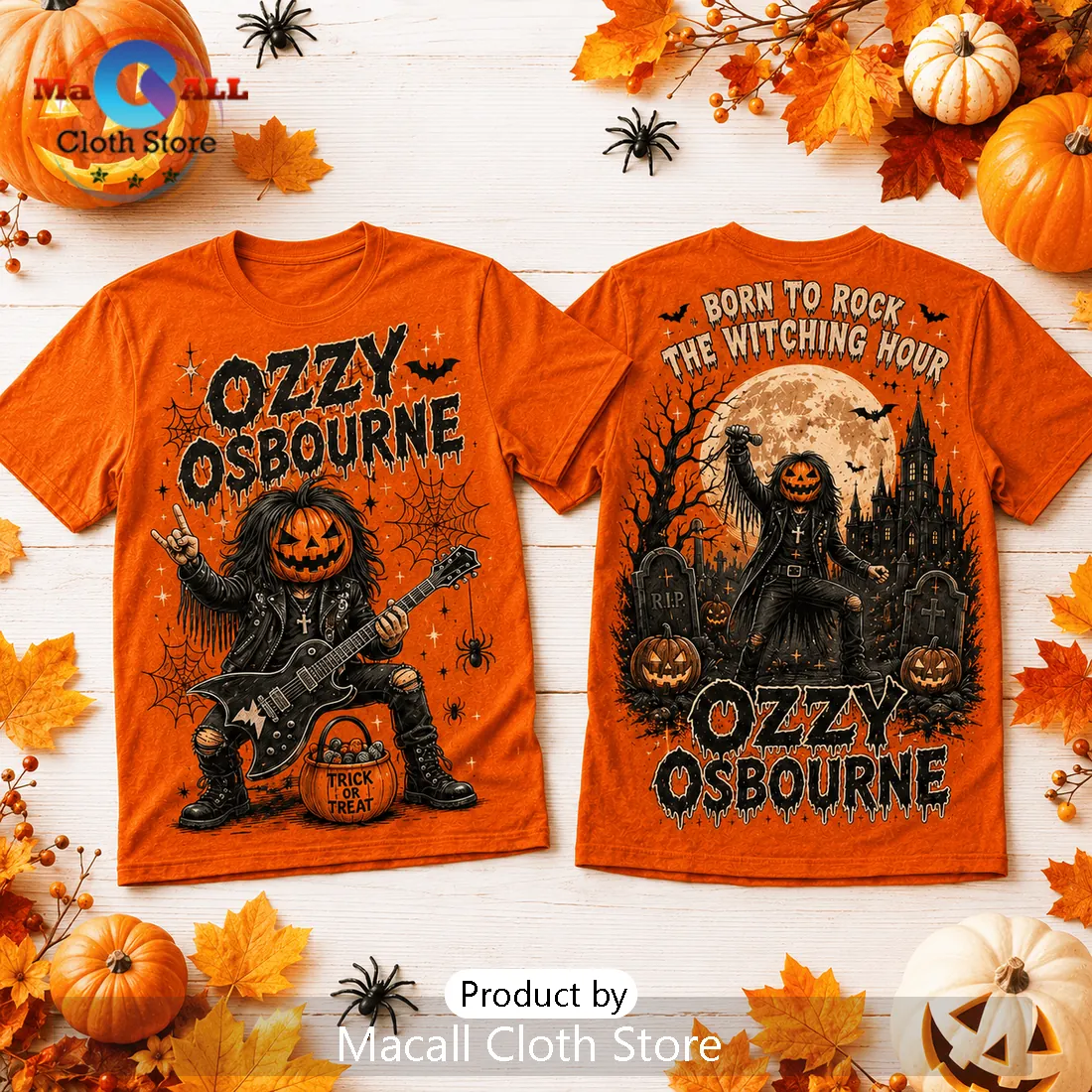Ozzy Osbourne Halloween Pumpkin Orange T-Shirt Ozzy Osbourne Halloween Pumpkin Orange T-Shirt