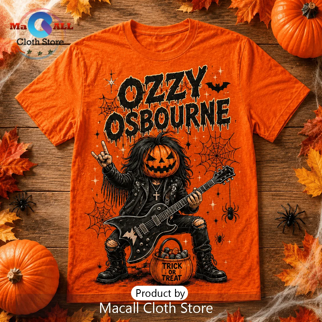 Ozzy Osbourne Halloween Pumpkin Orange T-Shirt Ozzy Osbourne Halloween Pumpkin Orange T-Shirt