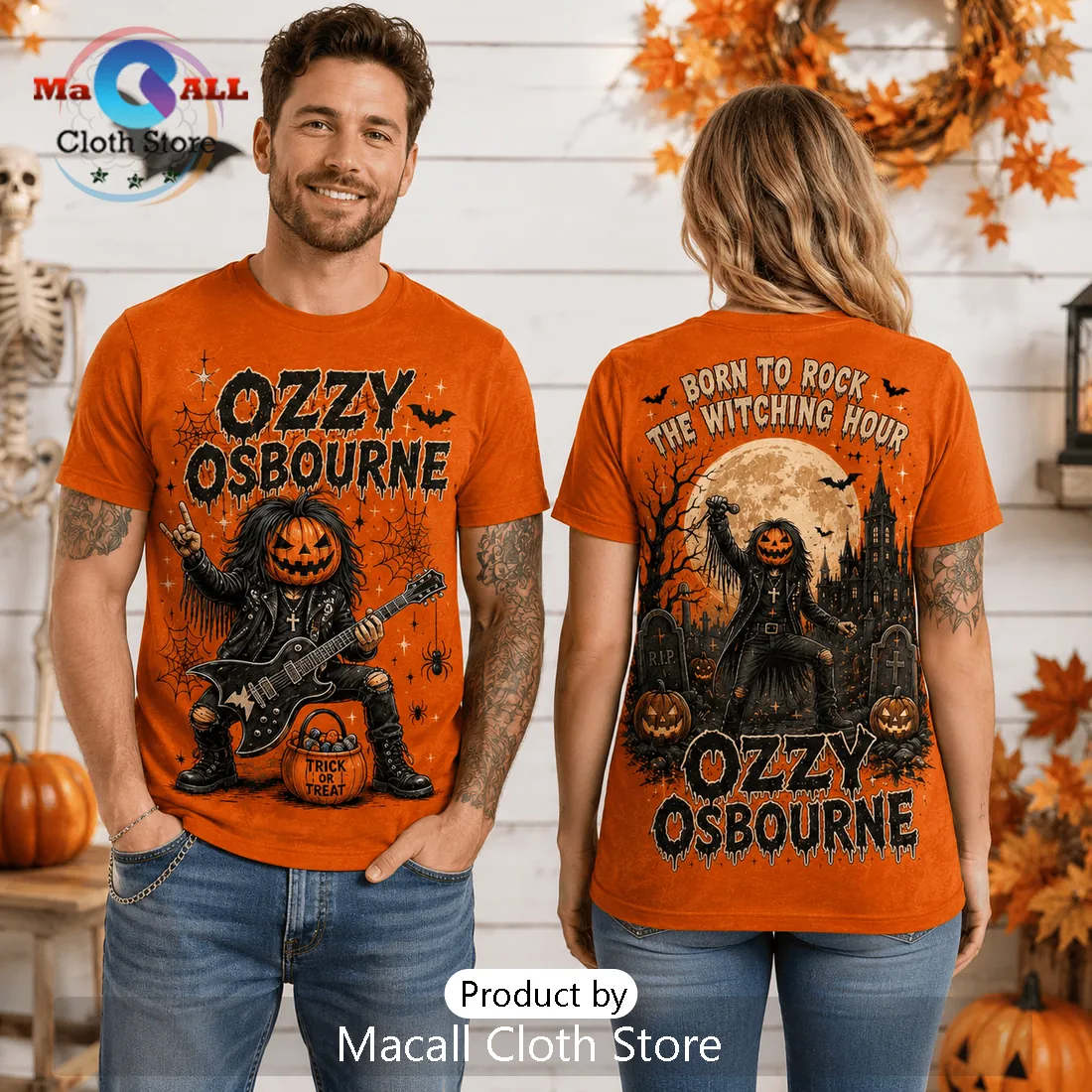 Ozzy Osbourne Halloween Pumpkin Orange T-Shirt Ozzy Osbourne Halloween Pumpkin Orange T-Shirt