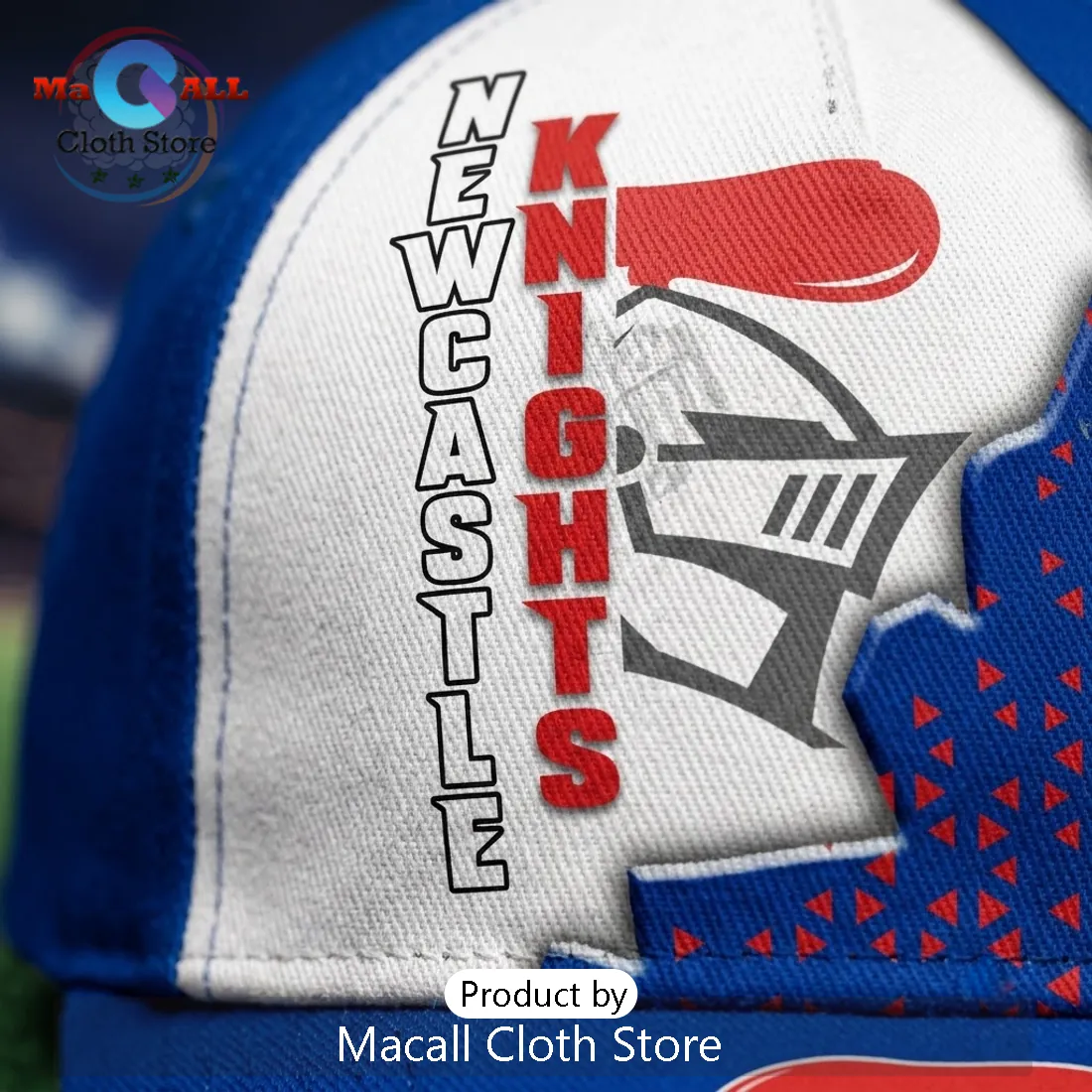 Newcastle Knights Mascot Blue Red Baseball Cap Newcastle Knights Mascot Blue Red Baseball Cap
