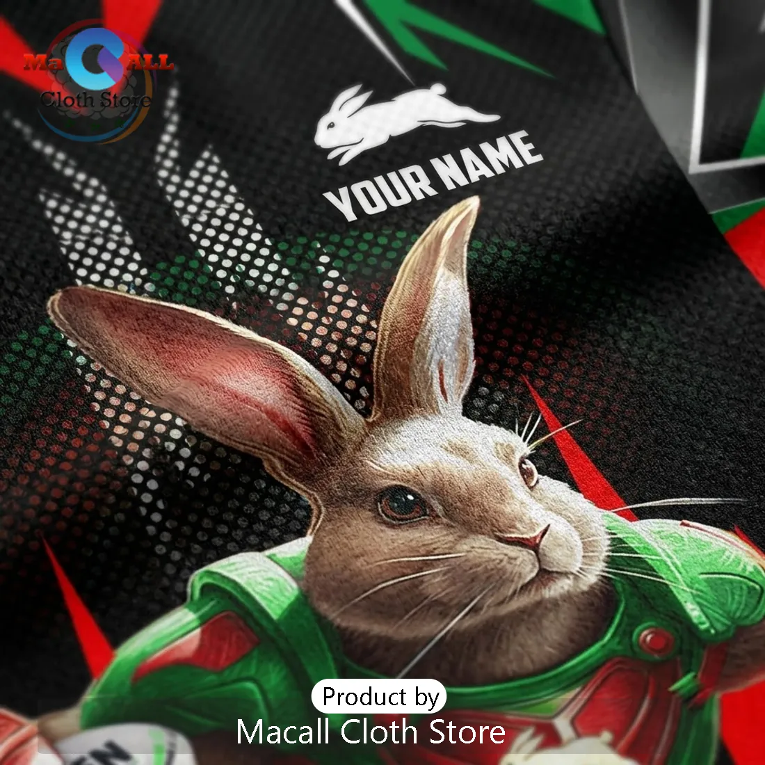 South Sydney Rabbitohs Rugby Mascot T-Shirt South Sydney Rabbitohs Rugby Mascot T-Shirt