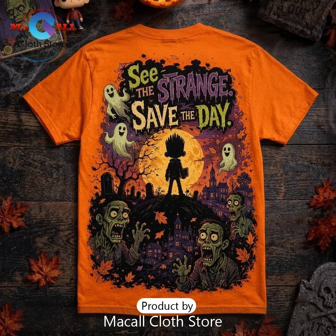 ParaNorman See the Strange Save the Day Orange T-Shirt ParaNorman See the Strange Save the Day Orange T-Shirt