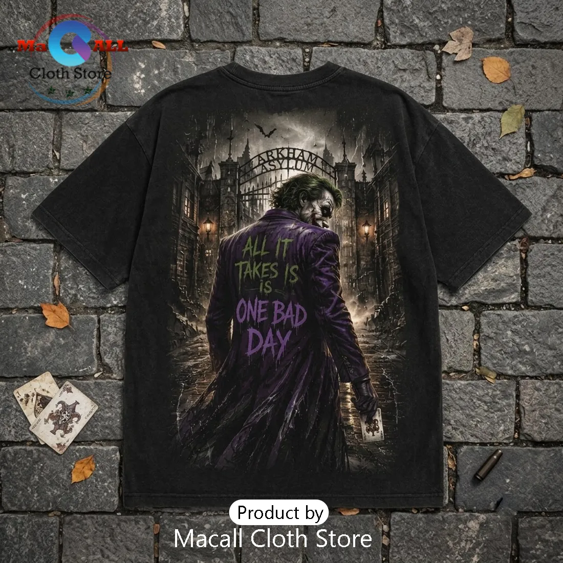 2026 Joker Arkham Asylum Halloween T-Shirt 2026 Joker Arkham Asylum Halloween T-Shirt
