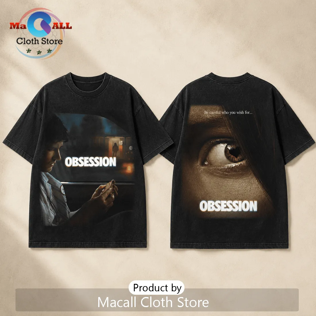 Obsession Psychological Thriller Vintage Black T-Shirt Obsession Psychological Thriller Vintage Black T-Shirt