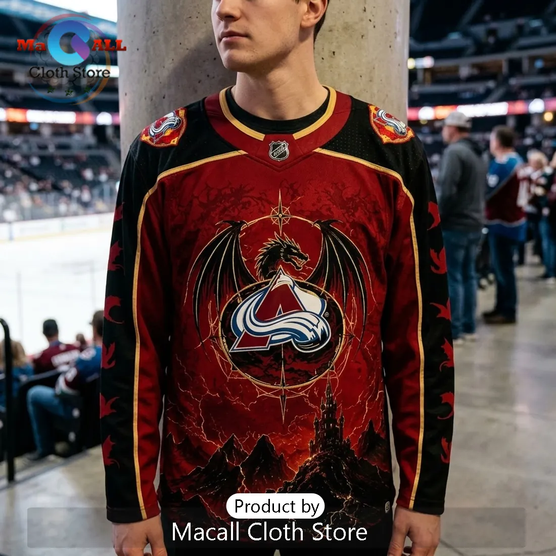 Iron Flame Colorado Avalanche Sorrengail Hockey Jersey 2026 Iron Flame Colorado Avalanche Sorrengail Hockey Jersey 2026