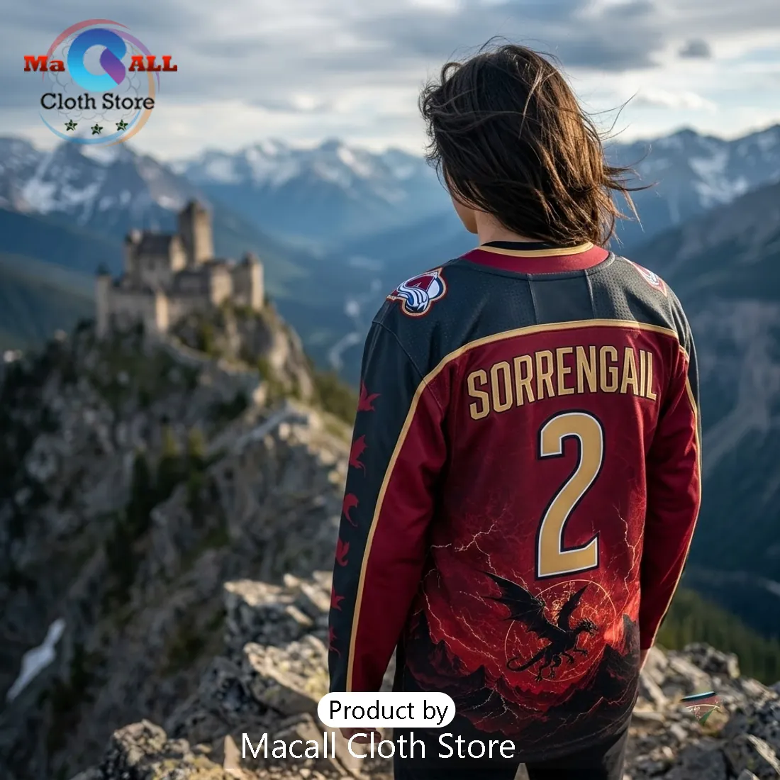 Iron Flame Colorado Avalanche Sorrengail Hockey Jersey 2026 Iron Flame Colorado Avalanche Sorrengail Hockey Jersey 2026