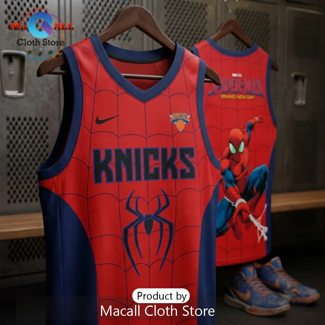 Spider-Man x New York Knicks 2026 Edition Basketball Jersey