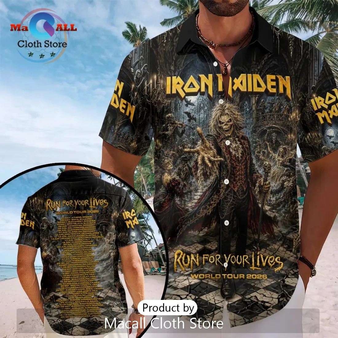 Iron Maiden Run For Your Lives 2026 Tour Hawaiian Shirt Iron Maiden Run For Your Lives 2026 Tour Hawaiian Shirt