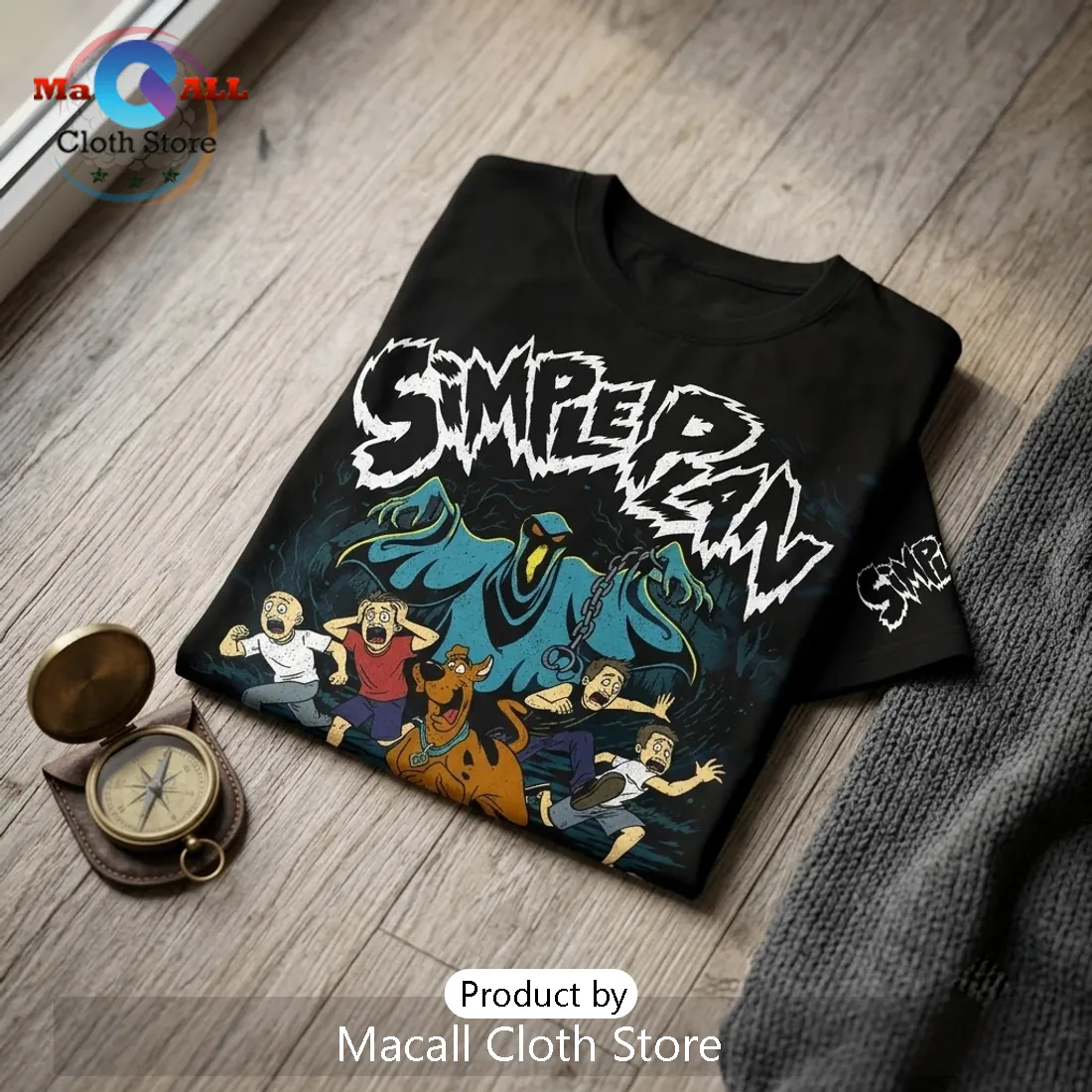 Simple Plan Tour 2026 Scooby-Doo Black T-Shirt Simple Plan Tour 2026 Scooby-Doo Black T-Shirt