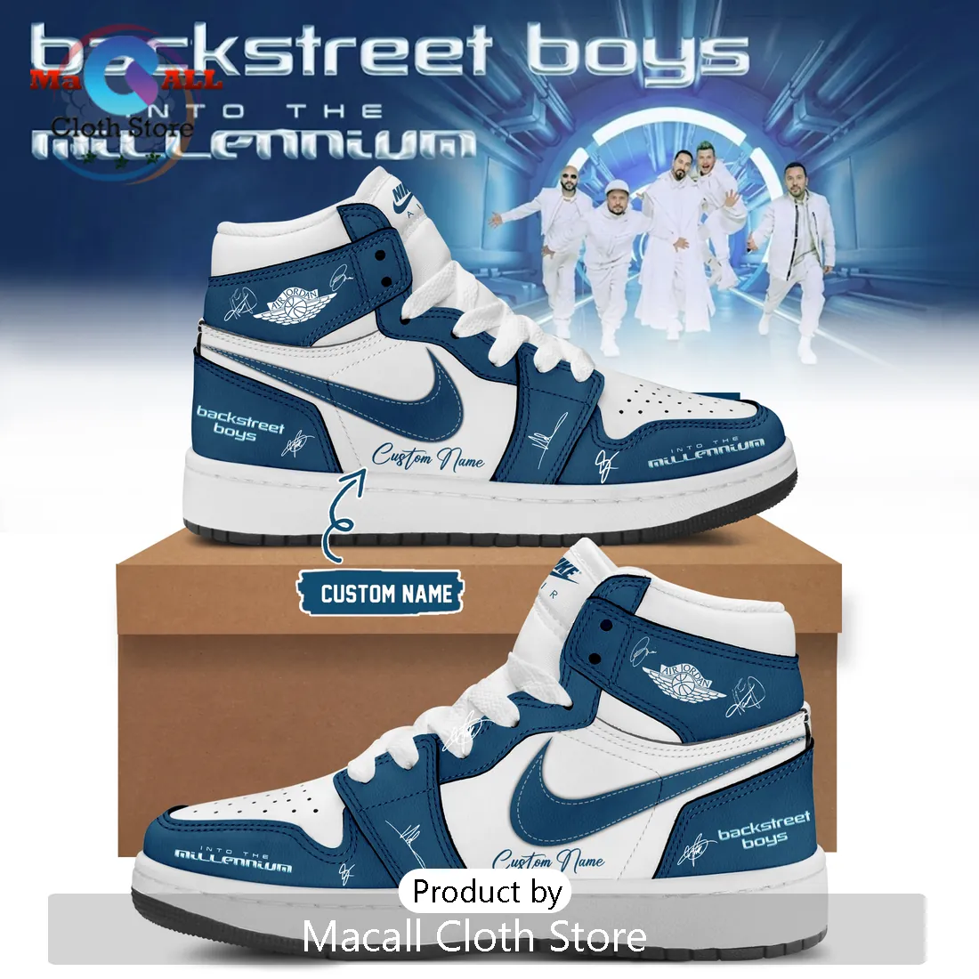Backstreet Boys Into The Millennium Air Jordan 1 Sneakers Backstreet Boys Into The Millennium Air Jordan 1 Sneakers