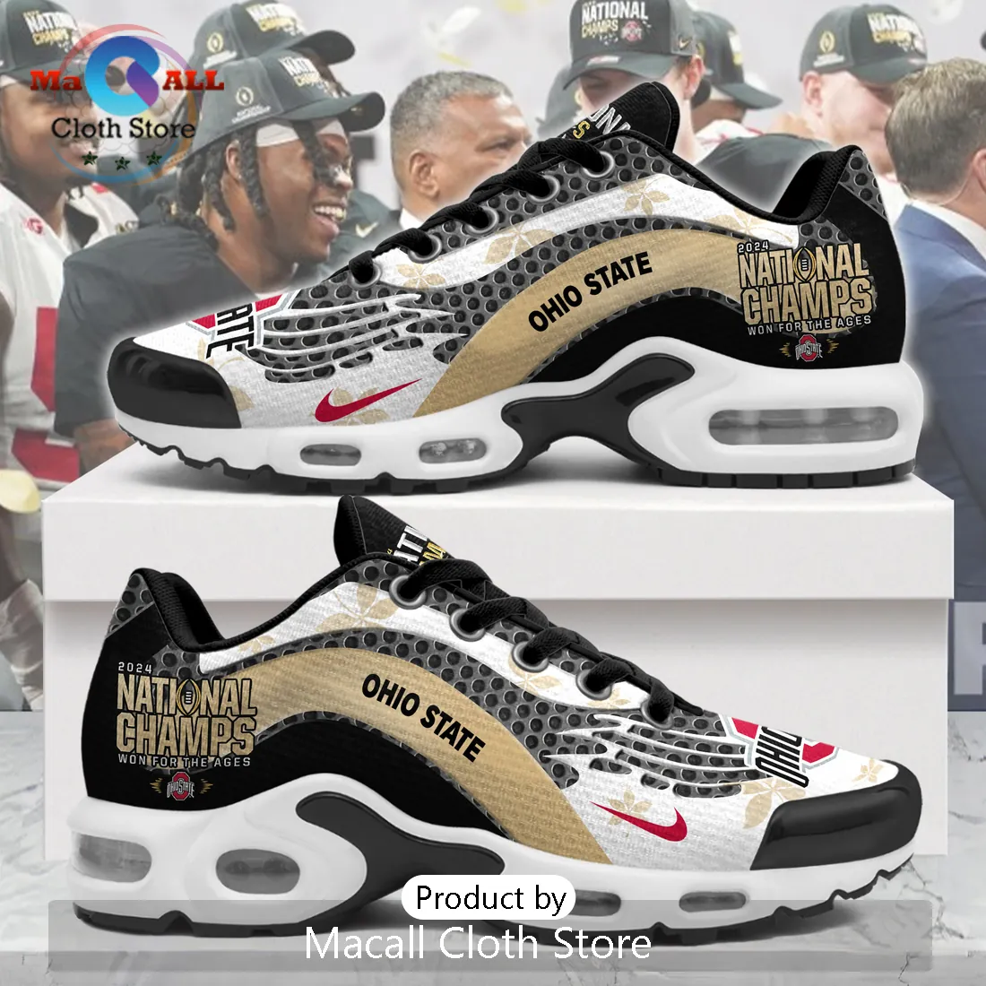 Ohio State Buckeyes 2024 National Champions TN Sneakers Ohio State Buckeyes 2024 National Champions TN Sneakers