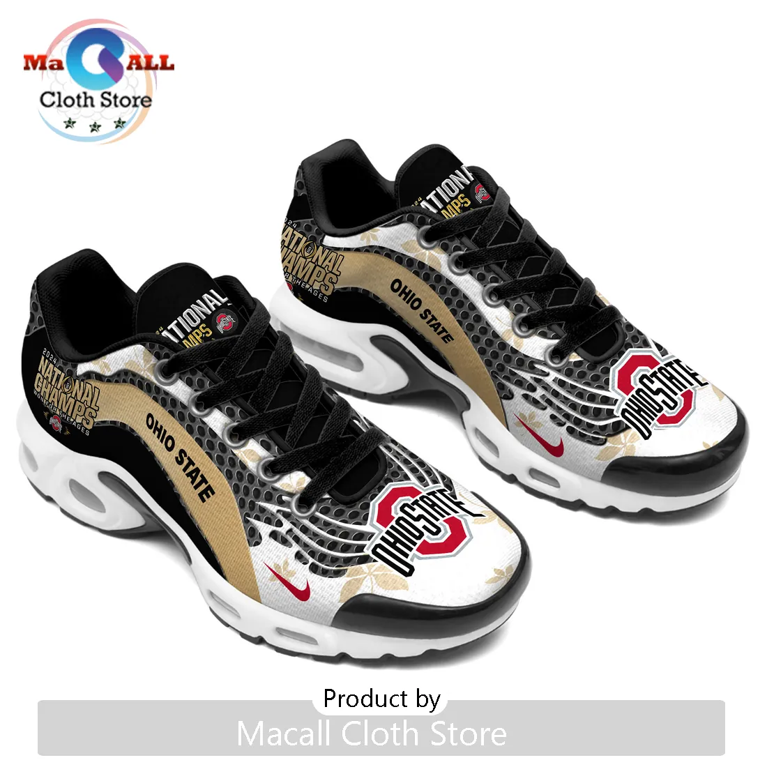 Ohio State Buckeyes 2024 National Champions TN Sneakers Ohio State Buckeyes 2024 National Champions TN Sneakers