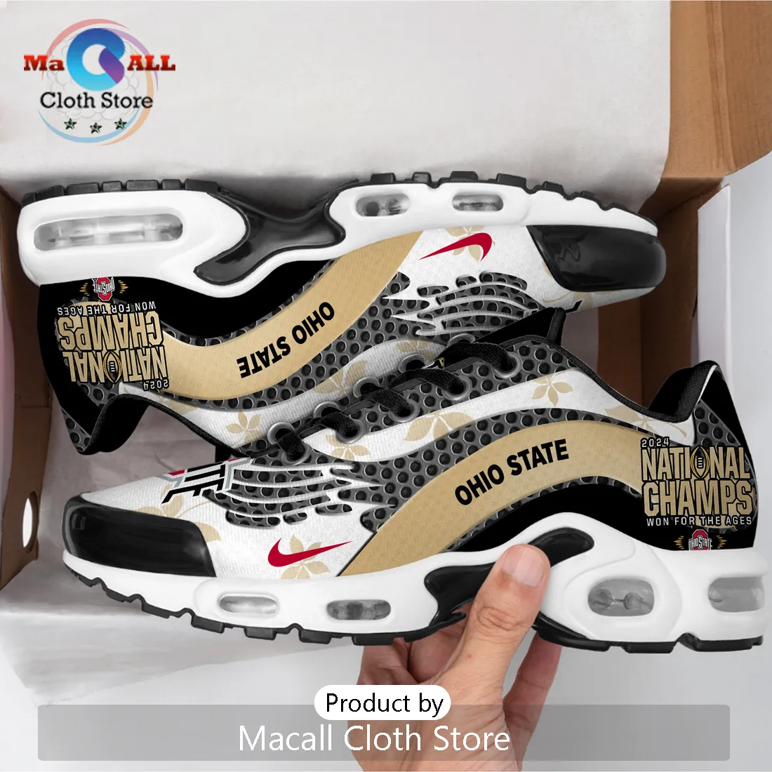 Ohio State Buckeyes 2024 National Champions TN Sneakers Ohio State Buckeyes 2024 National Champions TN Sneakers