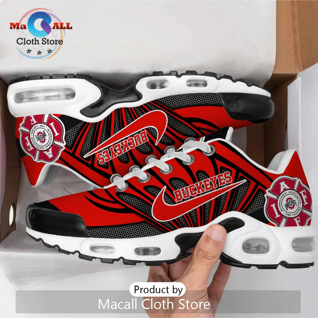Ohio State Buckeyes IAFF Firefighter TN Sneakers Ohio State Buckeyes IAFF Firefighter TN Sneakers