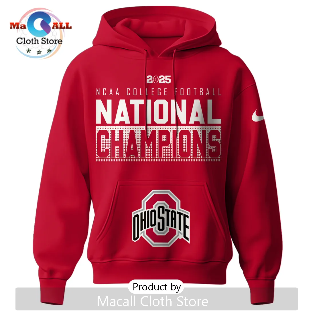 Ohio State Buckeyes 2025 National Champions Pullover Hoodie Ohio State Buckeyes 2025 National Champions Pullover Hoodie