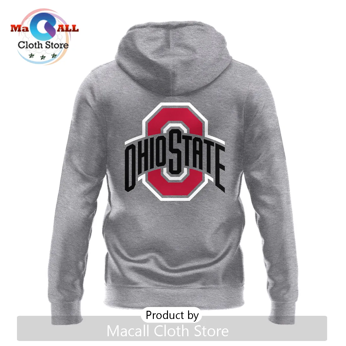 Ohio State Buckeyes 2024 Engineered For History Gray Hoodie Ohio State Buckeyes 2024 Engineered For History Gray Hoodie