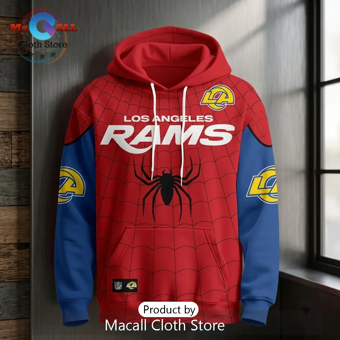 Los Angeles Rams x Spider-Man Marvel Hoodie Los Angeles Rams x Spider-Man Marvel Hoodie