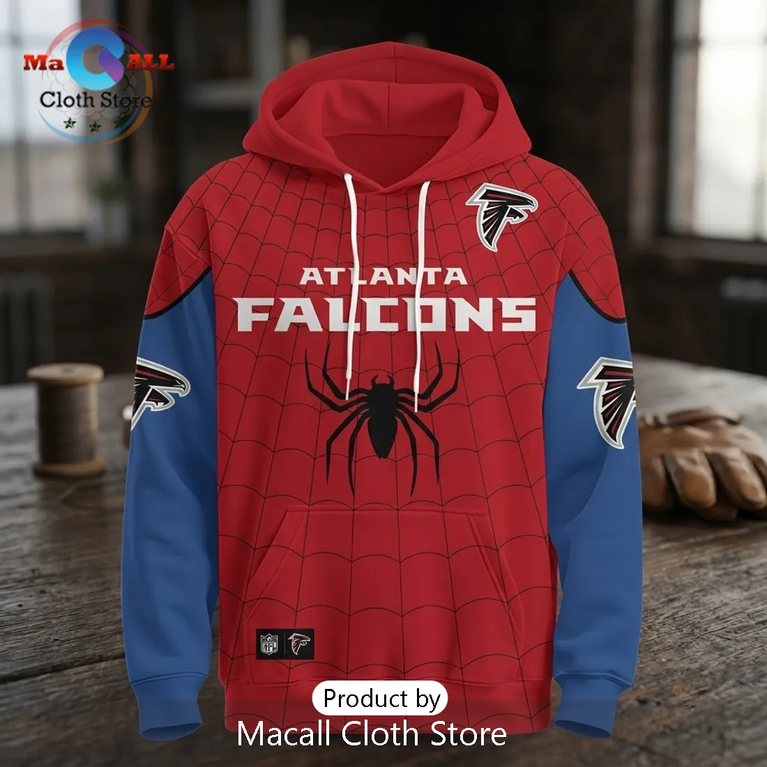 Atlanta Falcons x Spider-Man Marvel Hoodie Atlanta Falcons x Spider-Man Marvel Hoodie