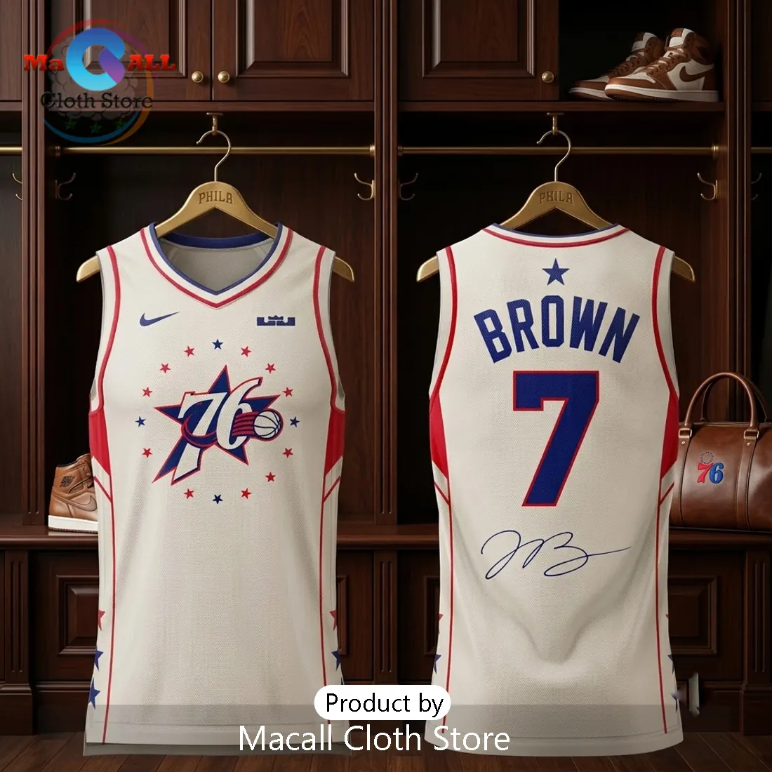 Philadelphia 76ers Jaylen Brown 2026 Exclusive White Jersey Philadelphia 76ers Jaylen Brown 2026 Exclusive White Jersey
