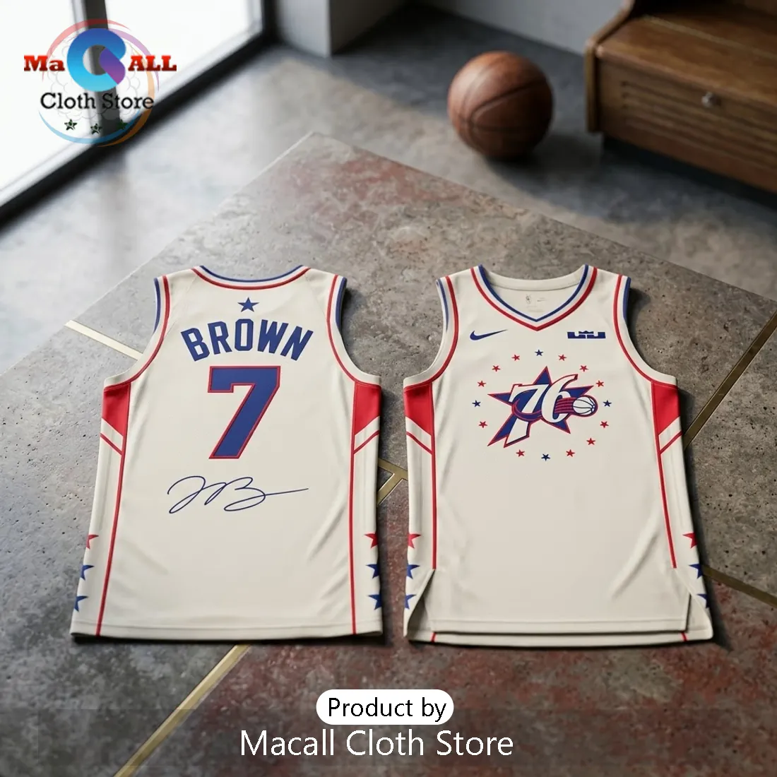 Philadelphia 76ers Jaylen Brown 2026 Exclusive White Jersey Philadelphia 76ers Jaylen Brown 2026 Exclusive White Jersey
