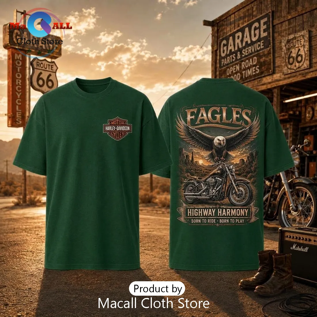 Philadelphia Eagles Motorcycle Eagle Road Trip Black T-Shirt Philadelphia Eagles Motorcycle Eagle Road Trip Black T-Shirt
