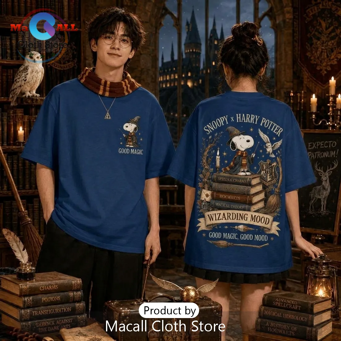 Snoopy x Harry Potter Wizarding Mood T-Shirt Snoopy x Harry Potter Wizarding Mood T-Shirt