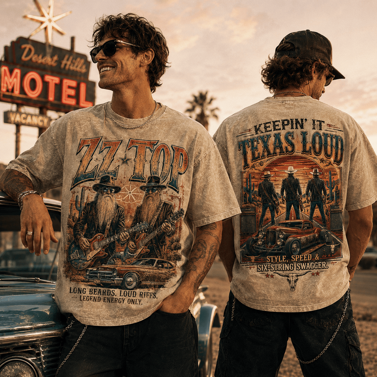 ZZ Top Keepin It Texas Loud T-Shirt ZZ Top Keepin It Texas Loud T-Shirt
