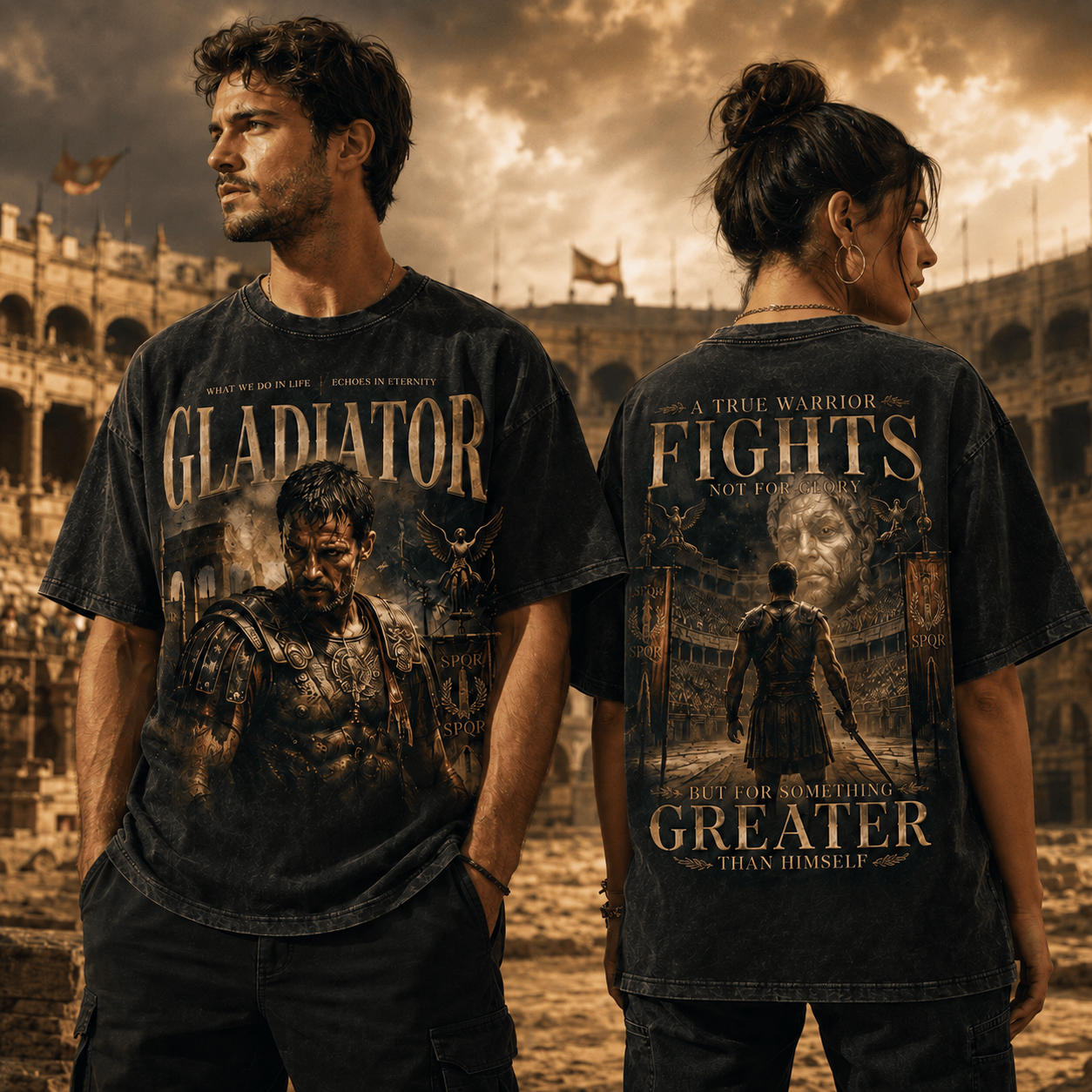 Gladiator True Warrior Vintage Wash T-Shirt Gladiator True Warrior Vintage Wash T-Shirt