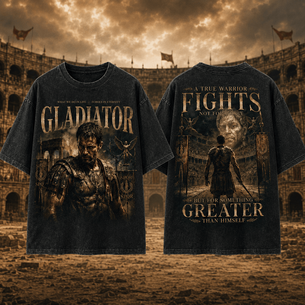 Gladiator True Warrior Vintage Wash T-Shirt Gladiator True Warrior Vintage Wash T-Shirt