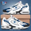 University at Buffalo Bulls White Blue Personalized Sneakers