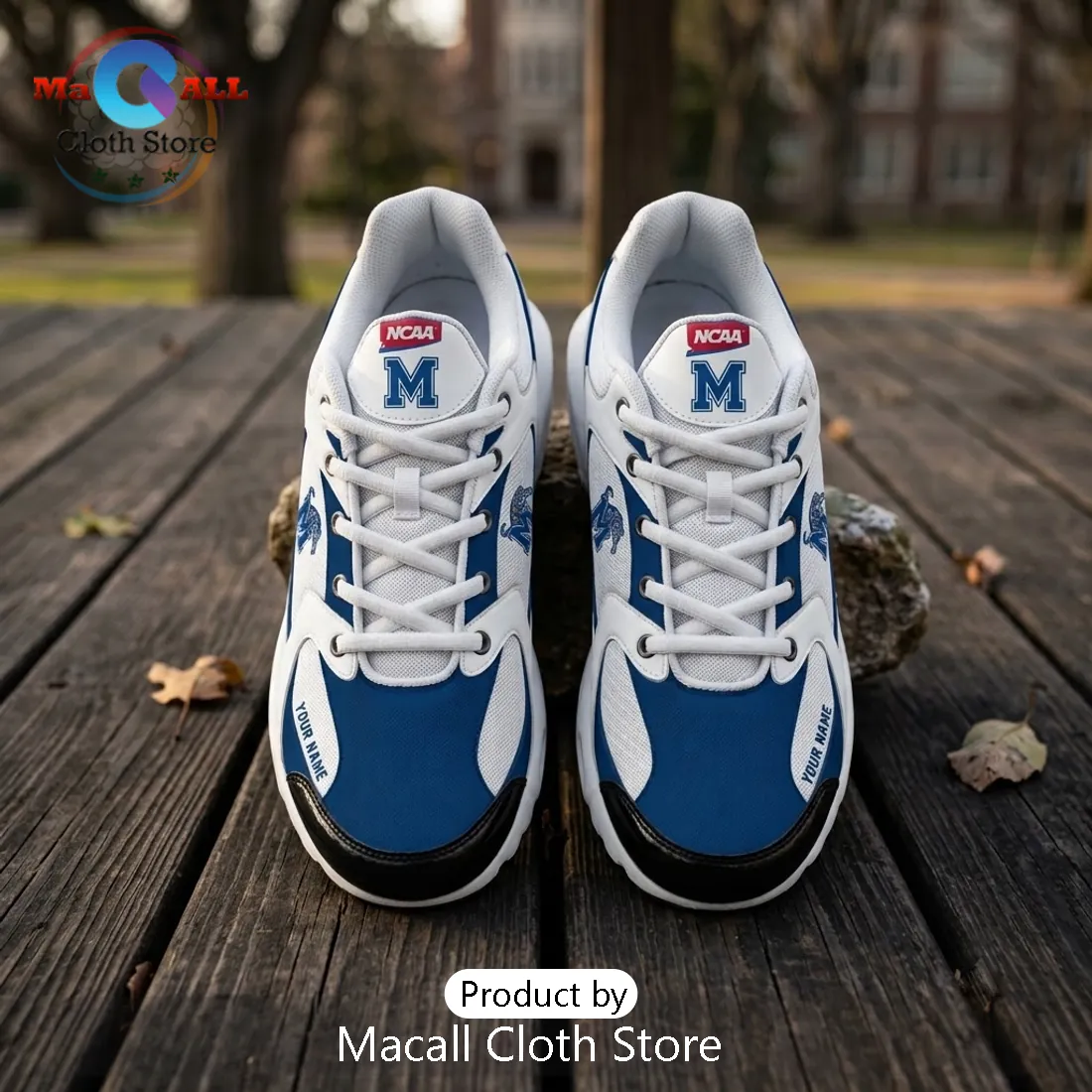 Memphis Tigers 2026 Personalized Navy White Air Sneakers Memphis Tigers 2026 Personalized Navy White Air Sneakers