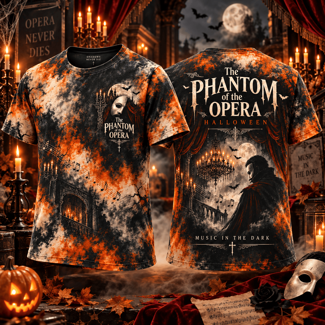 The Phantom of the Opera Halloween 2026 T-Shirt The Phantom of the Opera Halloween 2026 T-Shirt