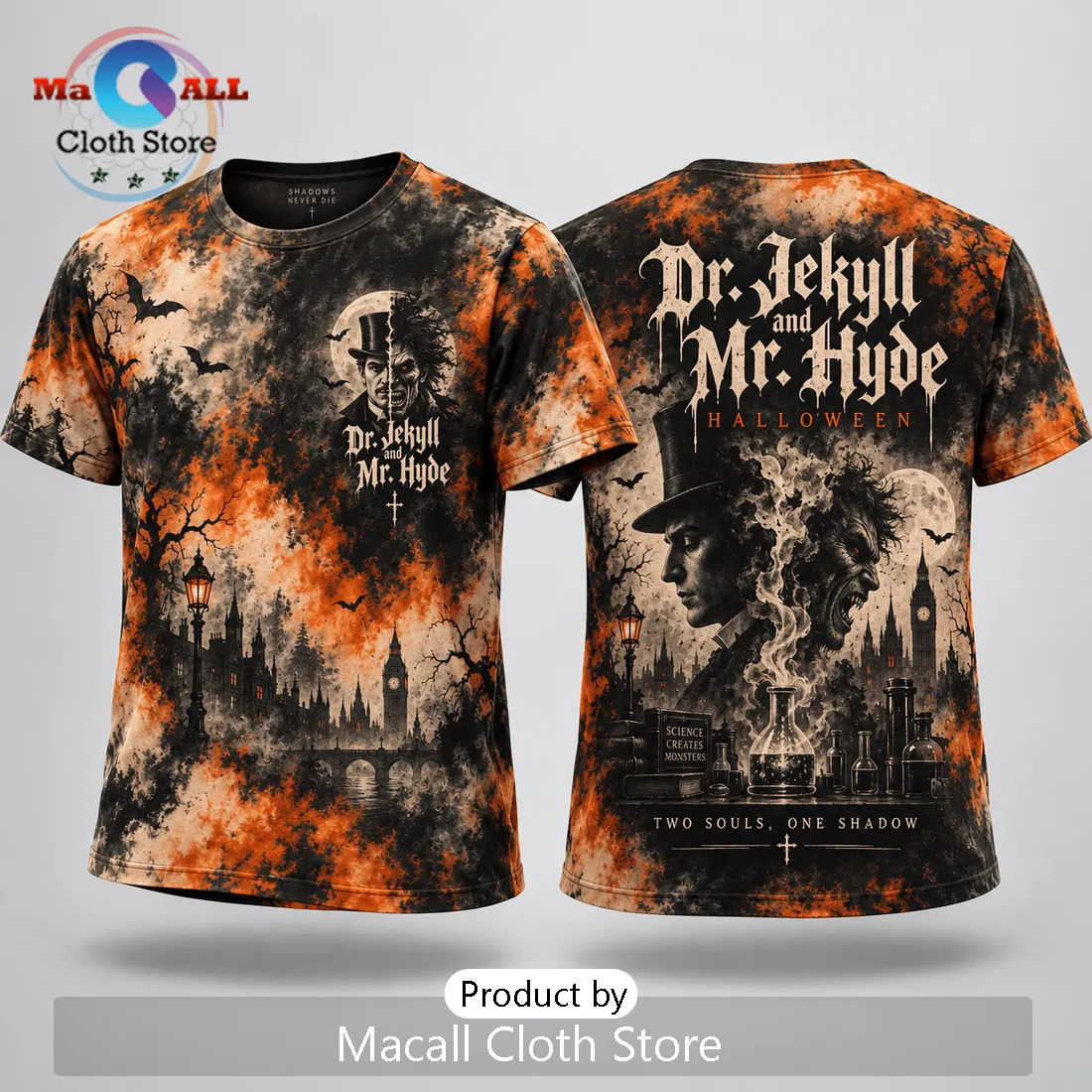 Dr Jekyll and Mr Hyde Halloween T-Shirt Dr Jekyll and Mr Hyde Halloween T-Shirt