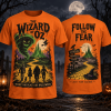 Roman Holiday Skeleton Travel Orange T-Shirt