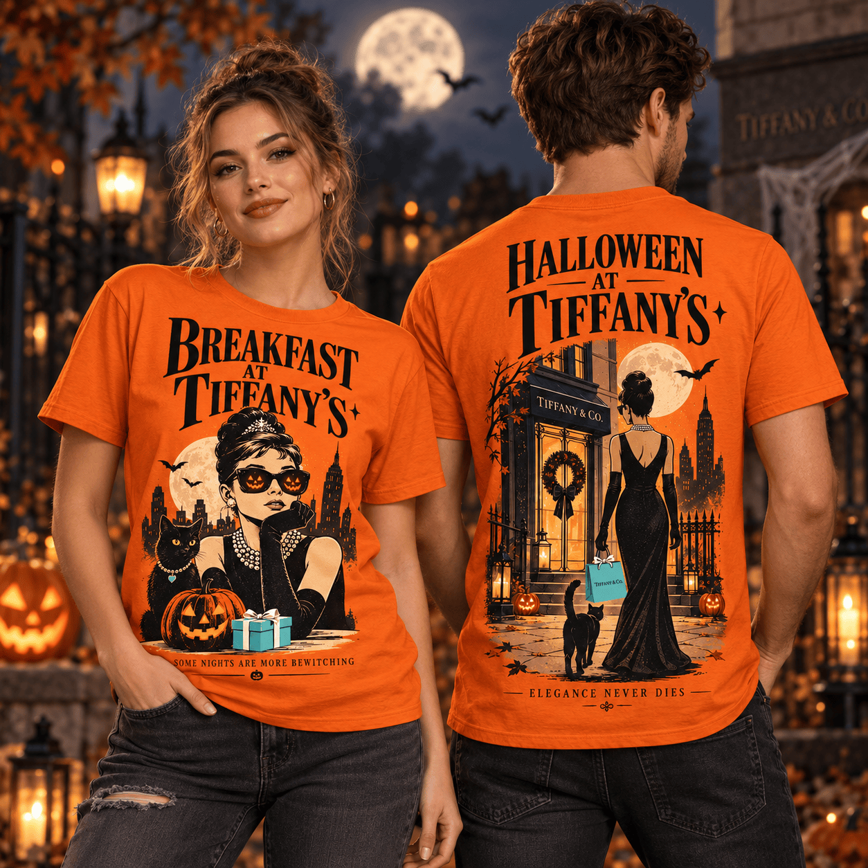 Breakfast at Tiffany’s Halloween Orange T-Shirt Breakfast at Tiffany’s Halloween Orange T-Shirt