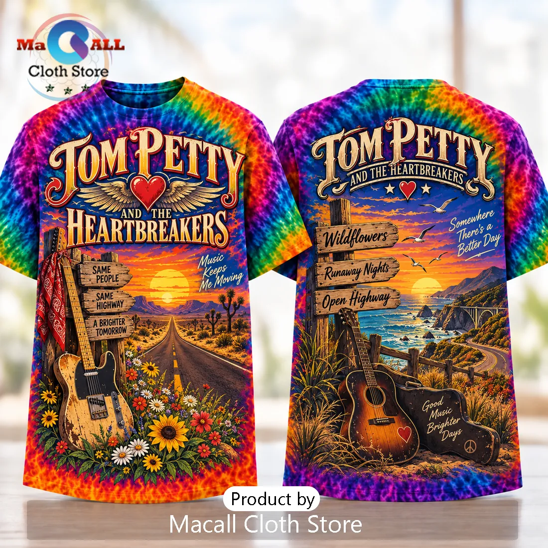 Tom Petty and the Heartbreakers Tie Dye Shirt Tom Petty and the Heartbreakers Tie Dye Shirt