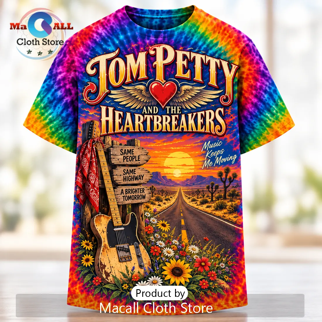Tom Petty and the Heartbreakers Tie Dye Shirt Tom Petty and the Heartbreakers Tie Dye Shirt