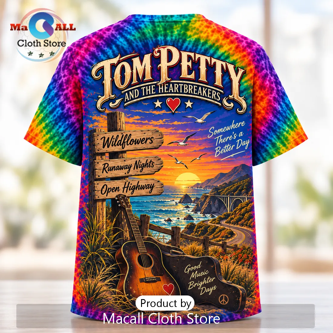 Tom Petty and the Heartbreakers Tie Dye Shirt Tom Petty and the Heartbreakers Tie Dye Shirt