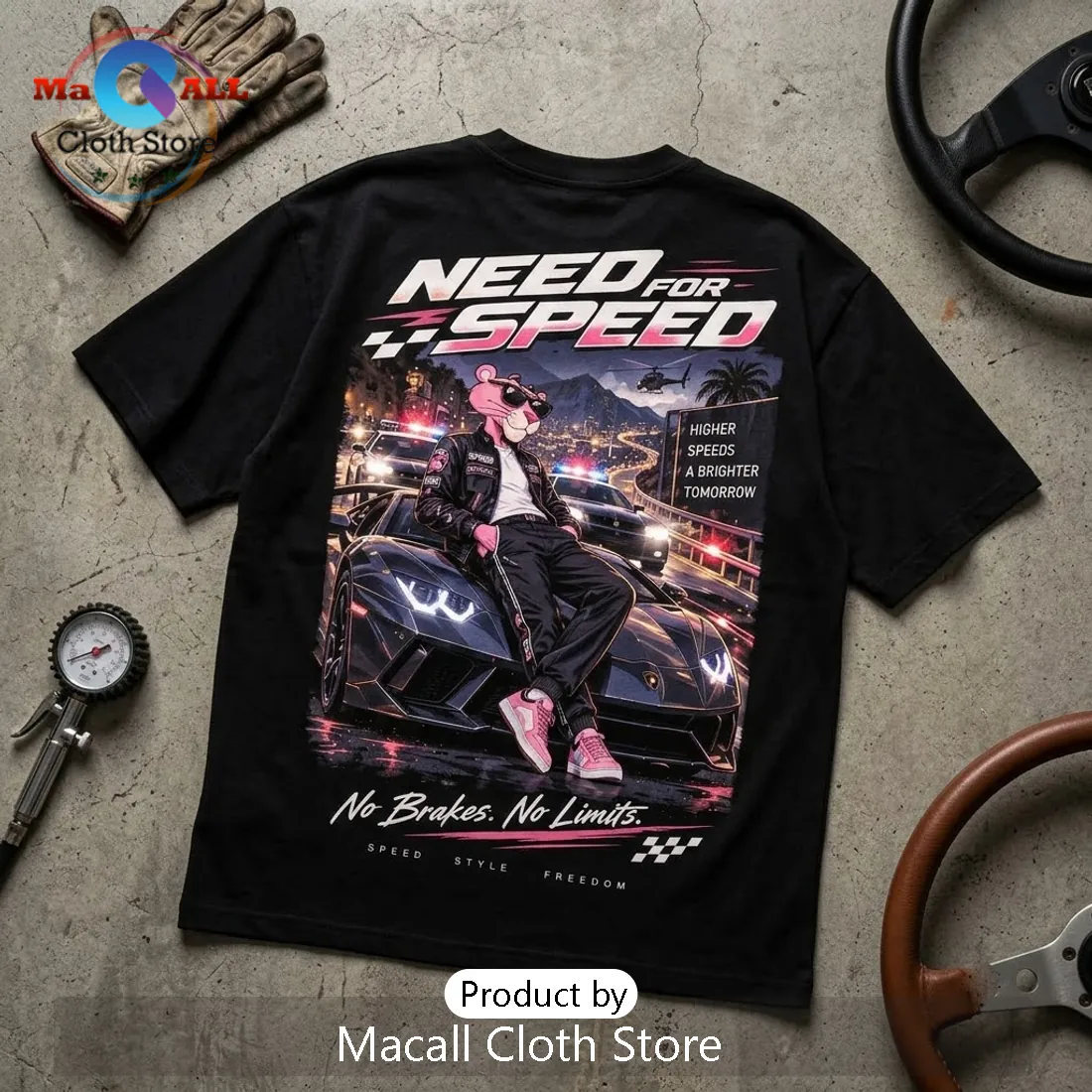 Need for Speed Pink Panther Street Racing Shirt Need for Speed Pink Panther Street Racing Shirt