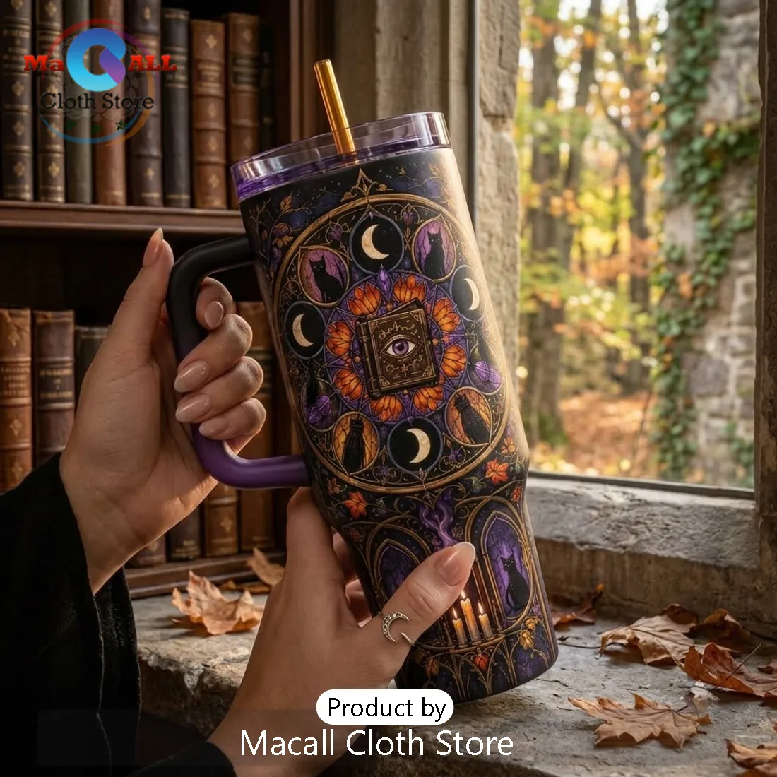 Hocus Pocus Gothic Witch 40oz Travel Tumbler Hocus Pocus Gothic Witch 40oz Travel Tumbler