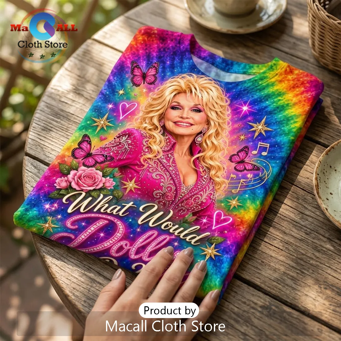 Dolly Parton What Would Dolly Do Tie Dye T-Shirt Dolly Parton What Would Dolly Do Tie Dye T-Shirt