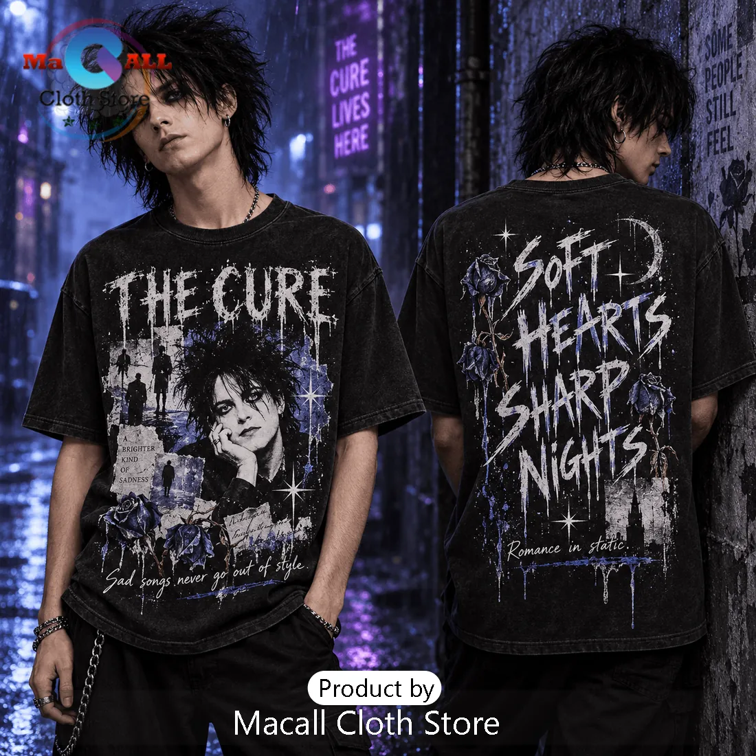 The Cure Soft Hearts Sharp Nights Shirt