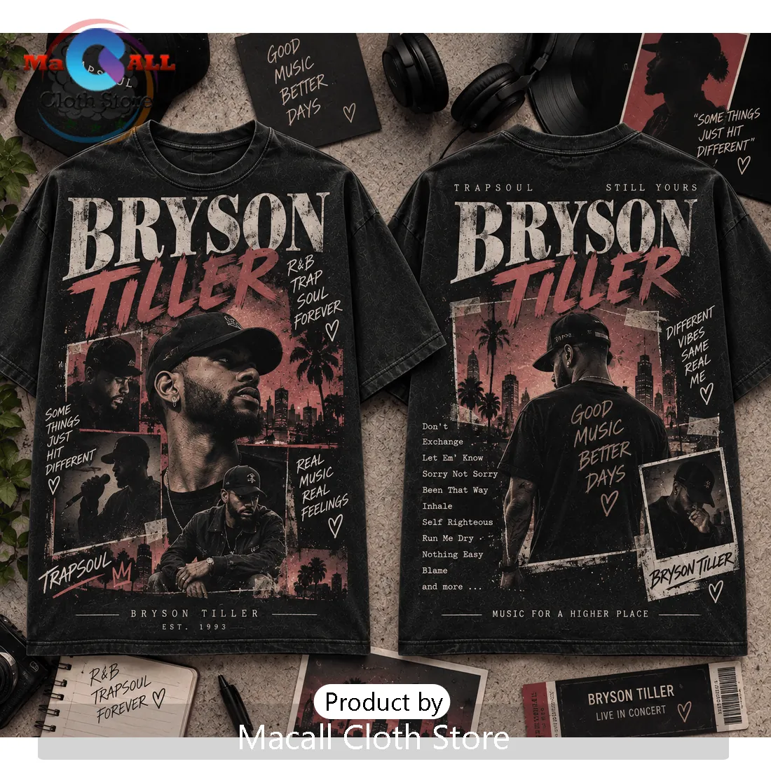 Bryson Tiller Trapsoul Album Cover Shirt