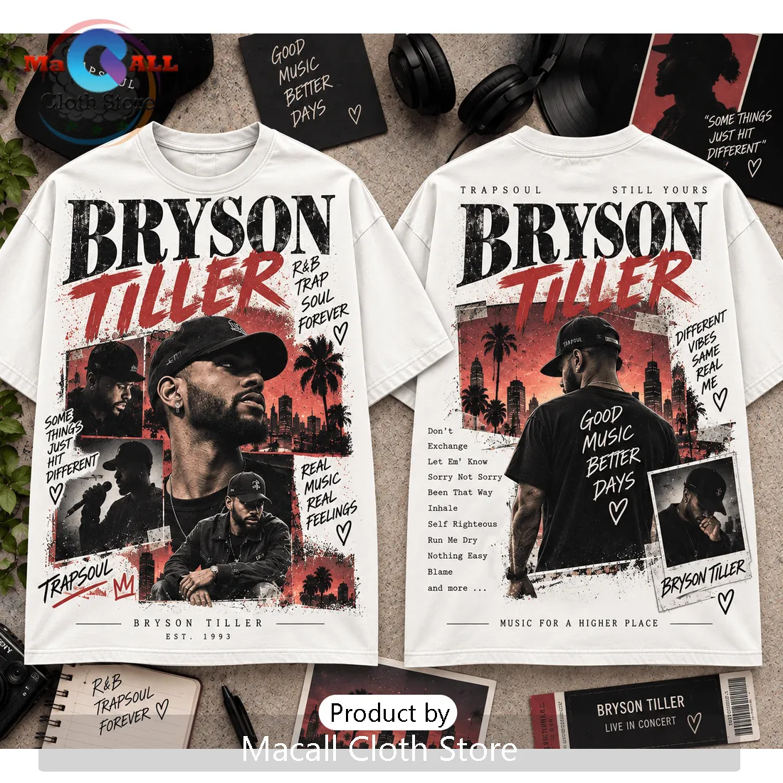 Bryson Tiller Trapsoul Album Cover Shirt Bryson Tiller Trapsoul Album Cover Shirt