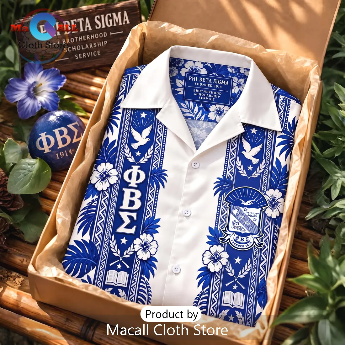 Phi Beta Sigma Premium Floral Hawaiian Shirt Phi Beta Sigma Premium Floral Hawaiian Shirt